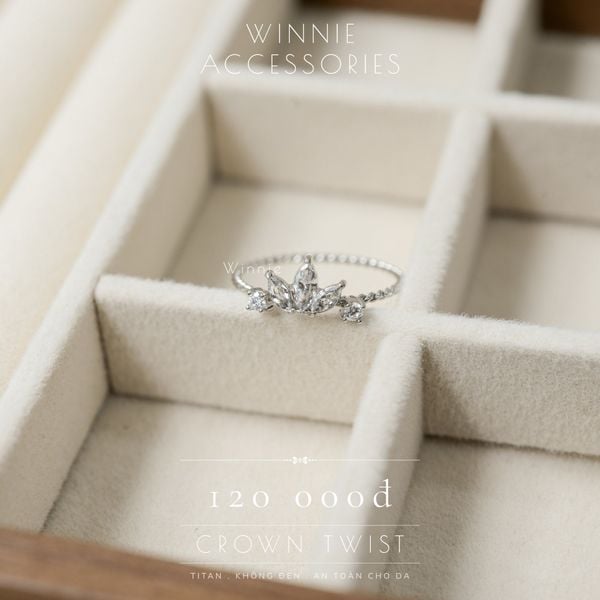  Nhẫn Titan Crown Twist B 