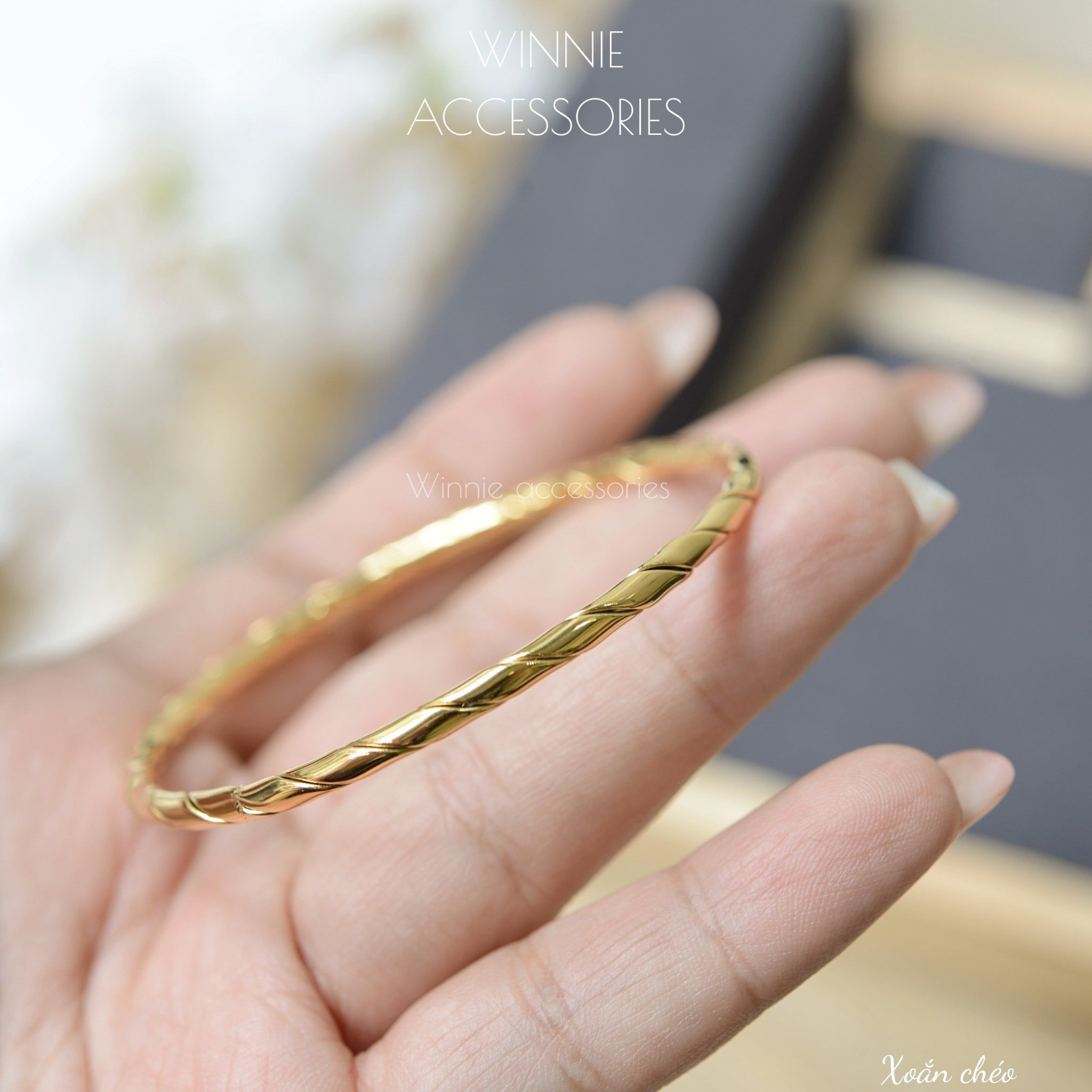  Vòng tay Titan Xoắn chéo 