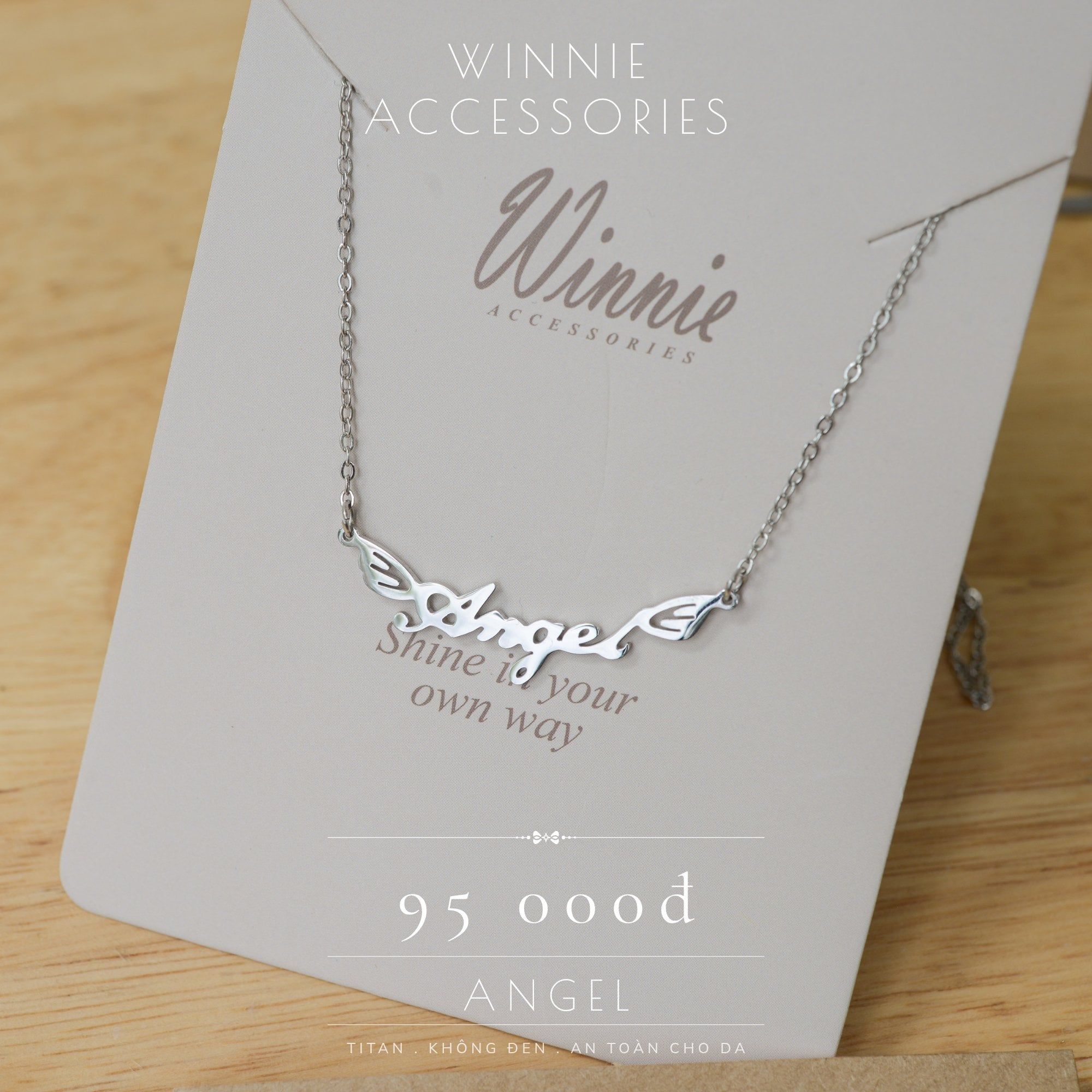  Dây chuyền titan Angel B 