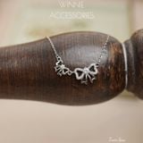  Dây chuyền Bạc S925 Twin Bow 