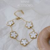  Lắc tay titan Hoa 5 cánh 