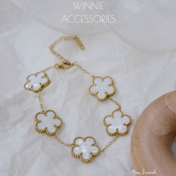  Lắc tay titan Hoa 5 cánh 