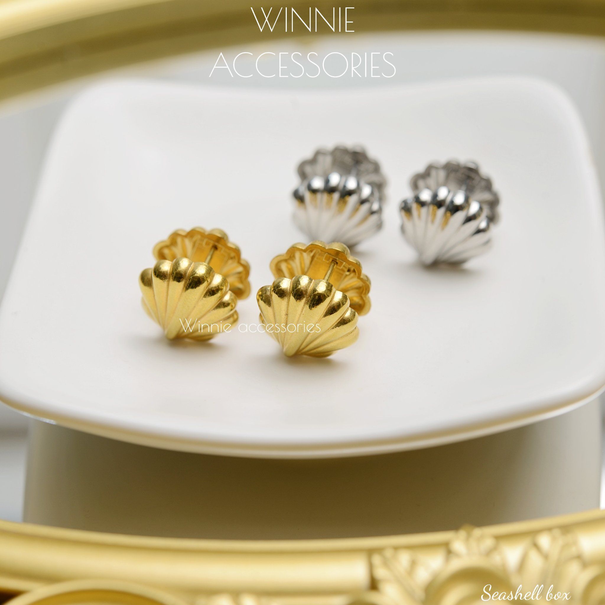  Hoa tai Titan Seashell Box 