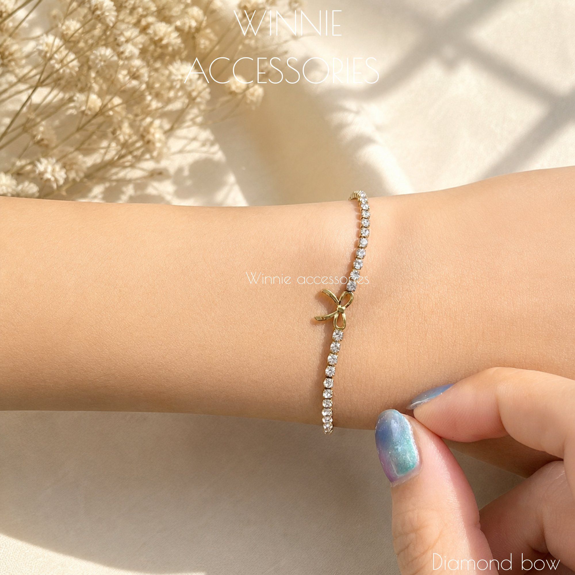  Lắc tay Titan Diamond bow 