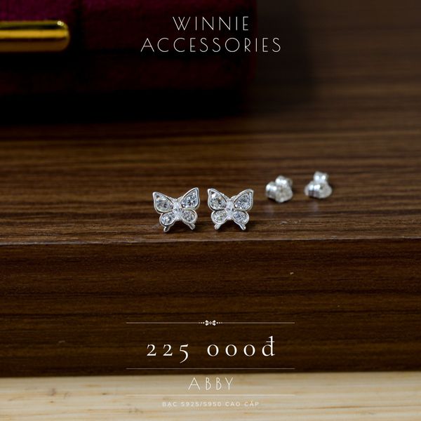  Hoa tai Bạc S925 Abby 