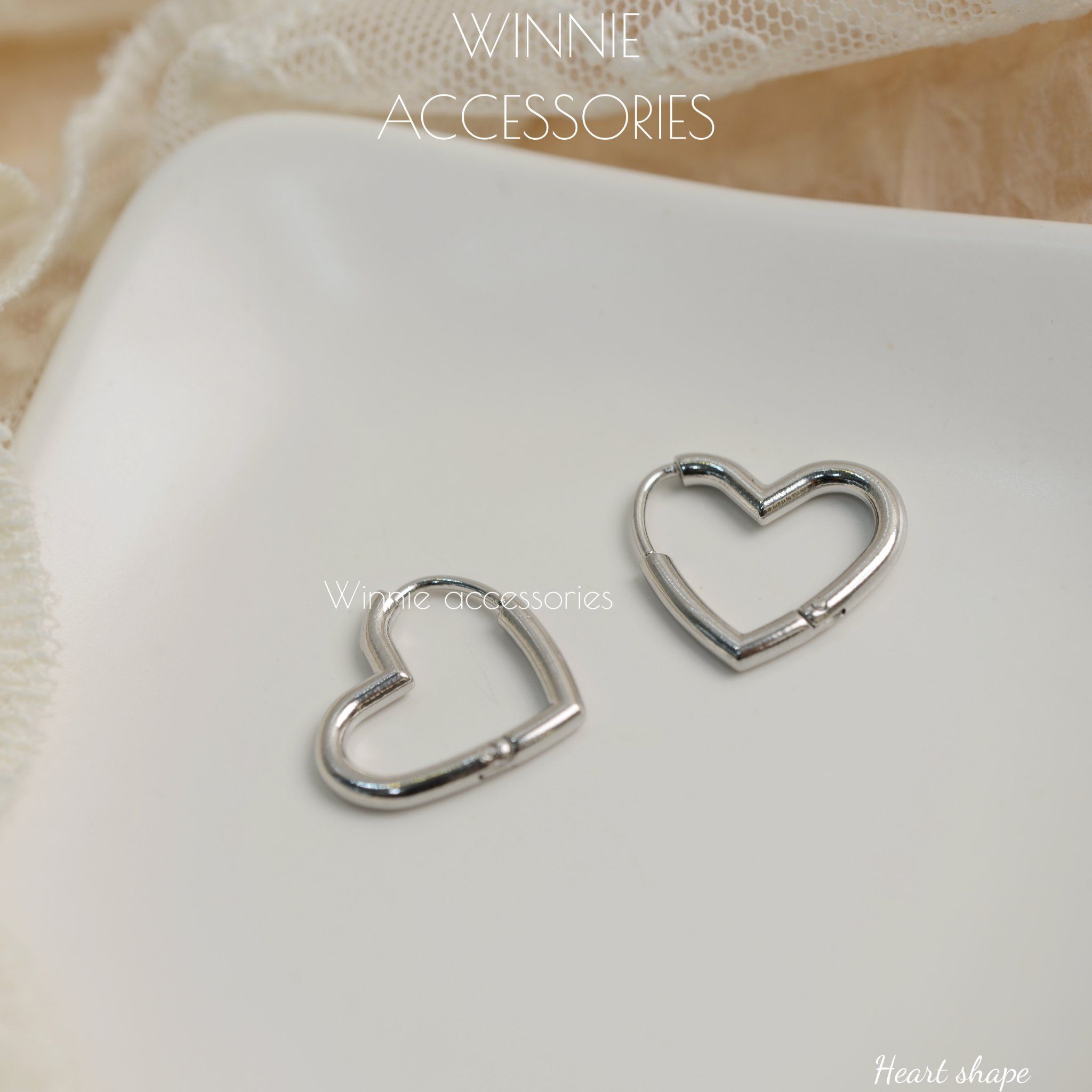  Hoa tai Titan Heart Shape 