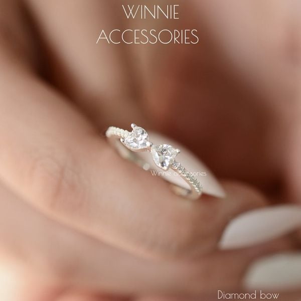  Nhẫn Bạc S925 Diamond Bow 
