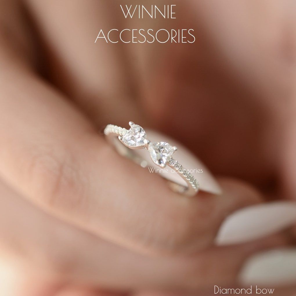  Nhẫn Bạc S925 Diamond Bow 
