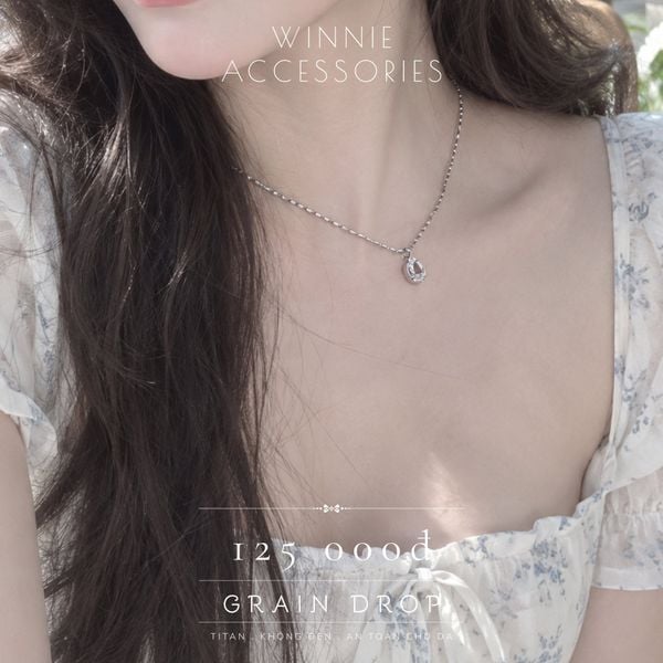  Dây chuyền Titan Grain Drop B 