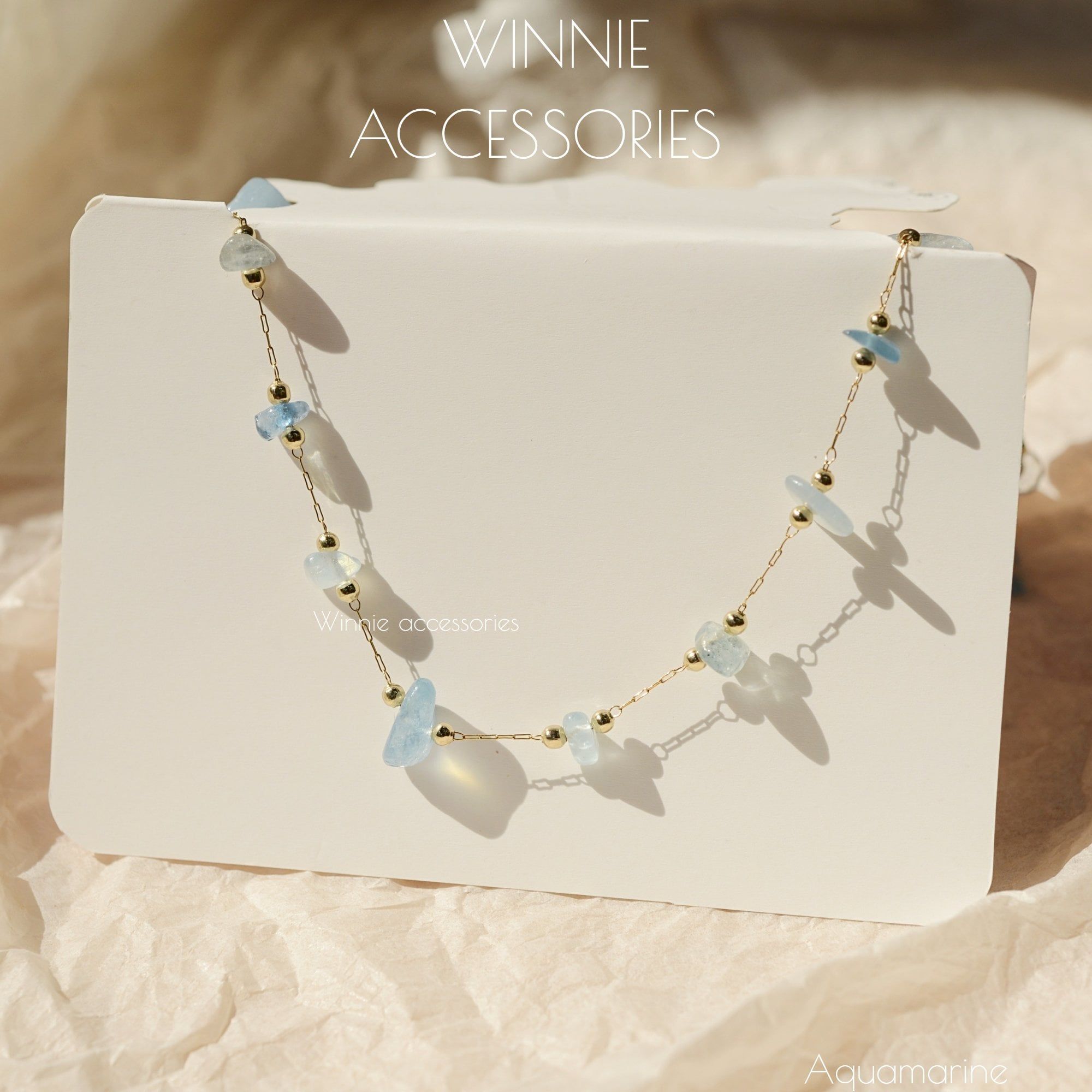  Dây chuyền Titan Aquamarine 