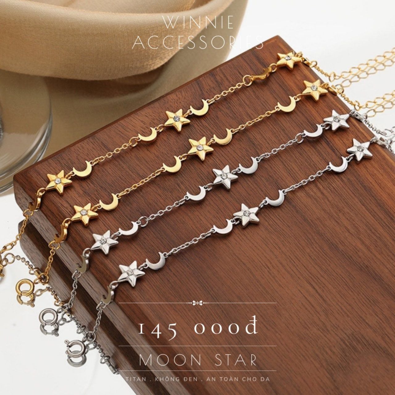  Lắc tay Titan Moon Star B 