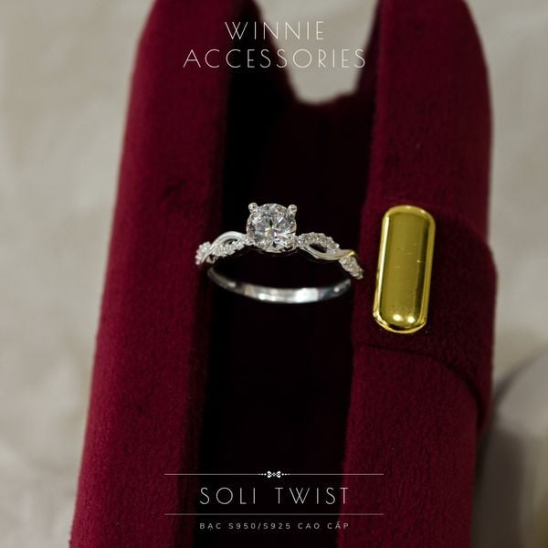  Nhẫn Bạc S925 Soli Twist 