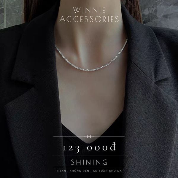  Dây chuyền titan Shining B 