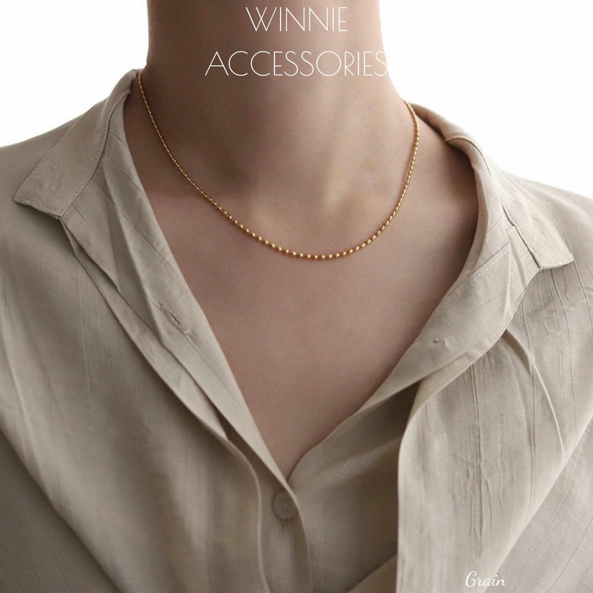  Dây chuyền Titan Grain 