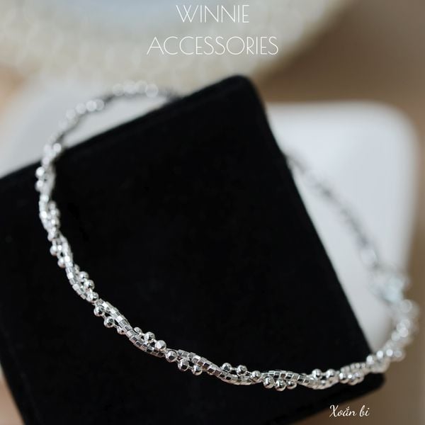  Vòng tay Bạc S925 Xoắn bi 