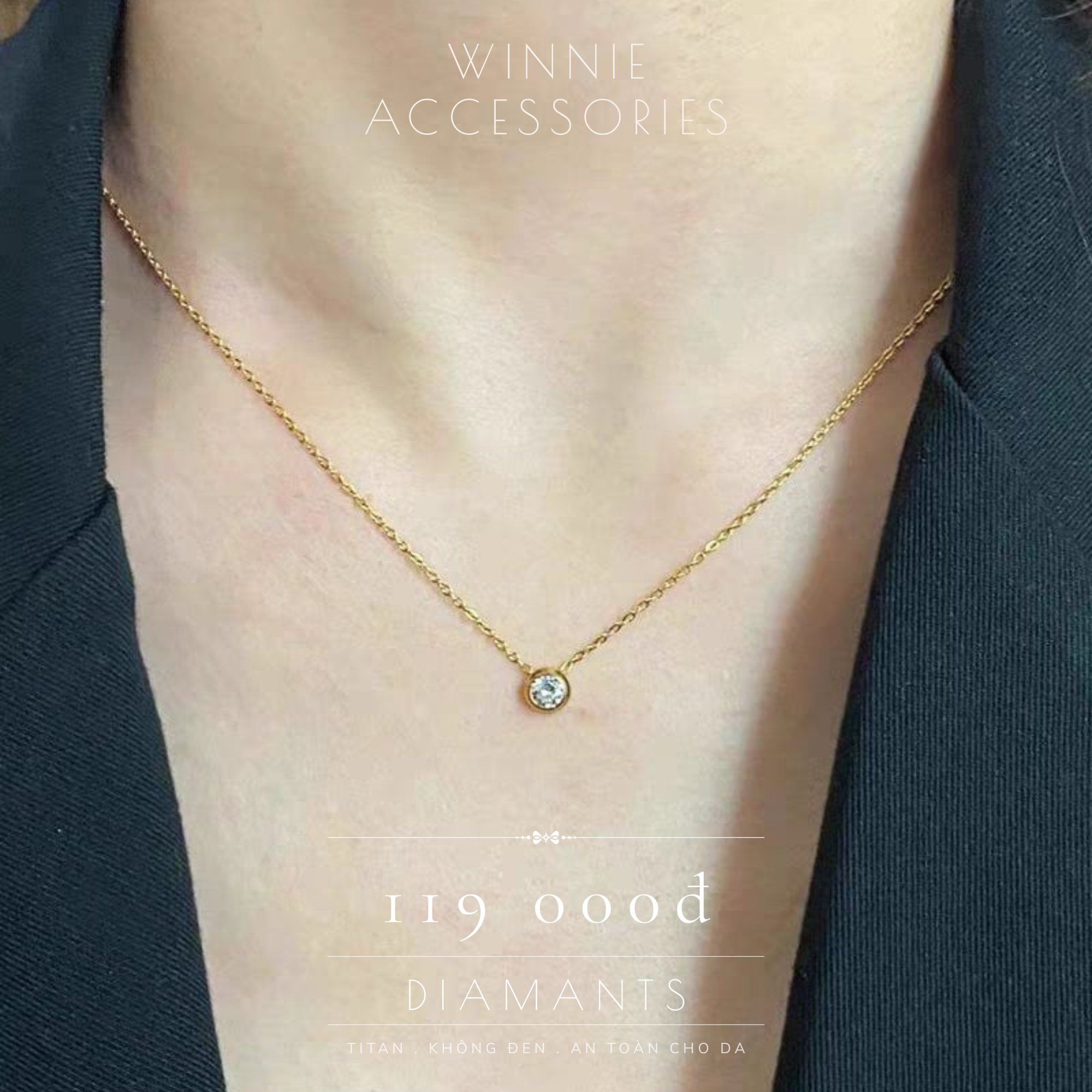 Dây chuyền Titan Diamants 