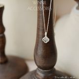  Dây chuyền Bạc S925 VCA viền đá 