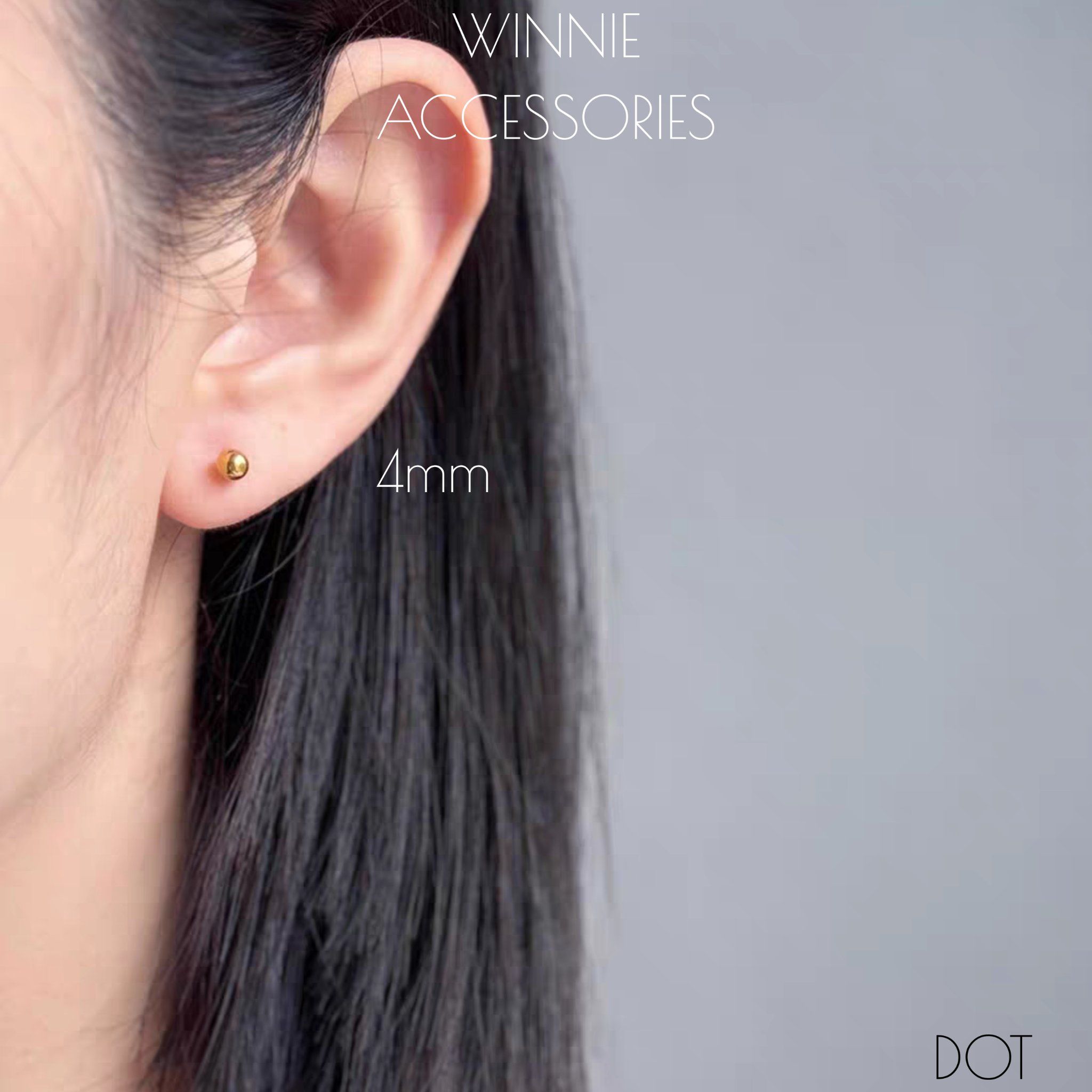  Hoa tai titan dot 3-4-5-6mm 