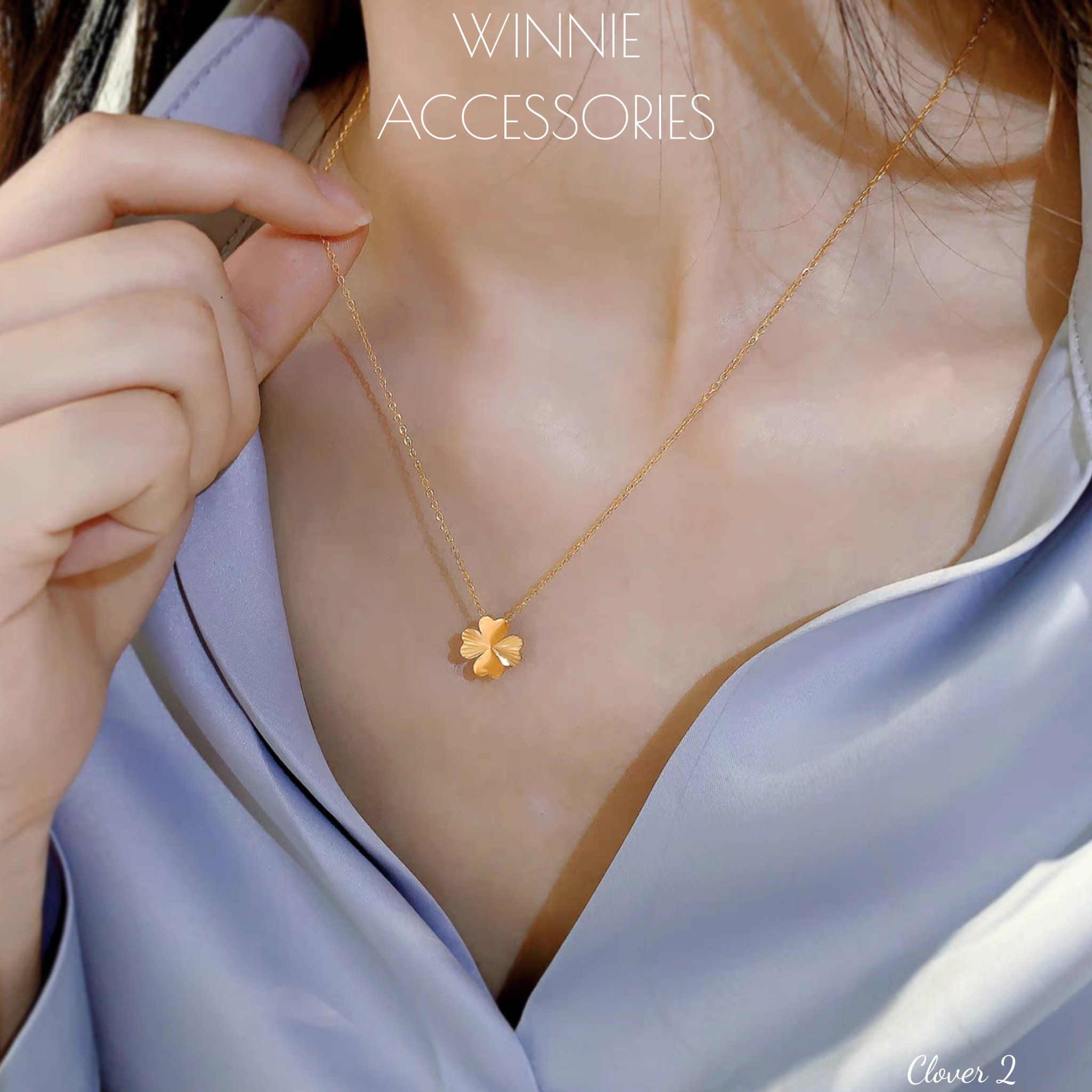  Dây chuyền titan Clover 2 