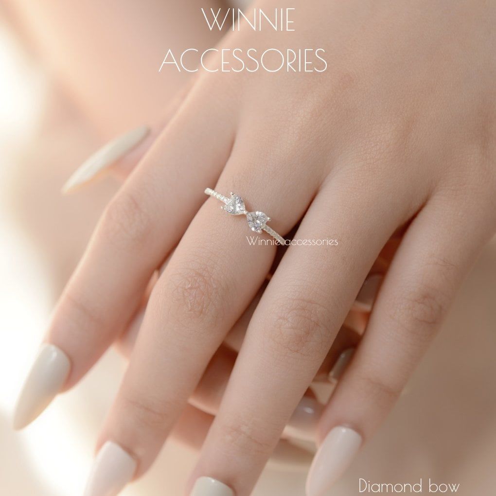  Nhẫn Bạc S925 Diamond Bow 