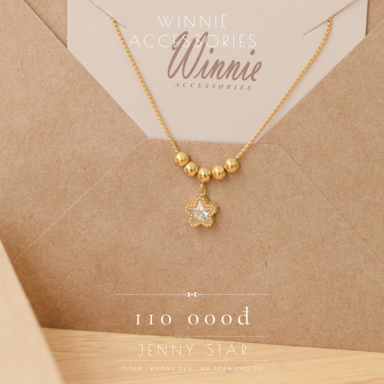  Dây chuyền Titan Jenny star 