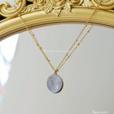  Dây chuyền titan Aqua nacre 