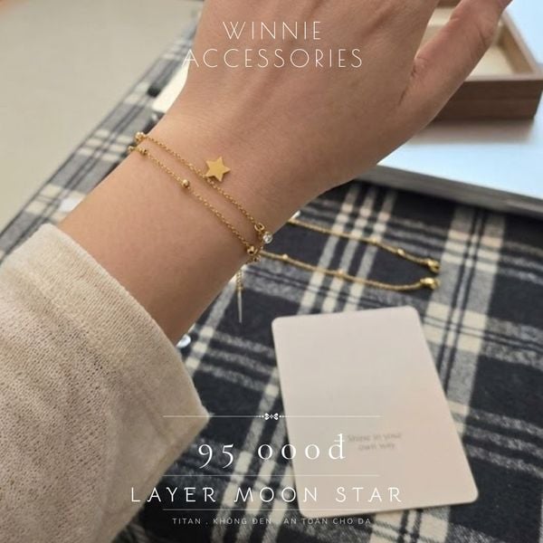  Lắc tay Titan Layer Moon Star 