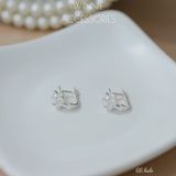  Hoa tai Bạc S925 GG Halo 