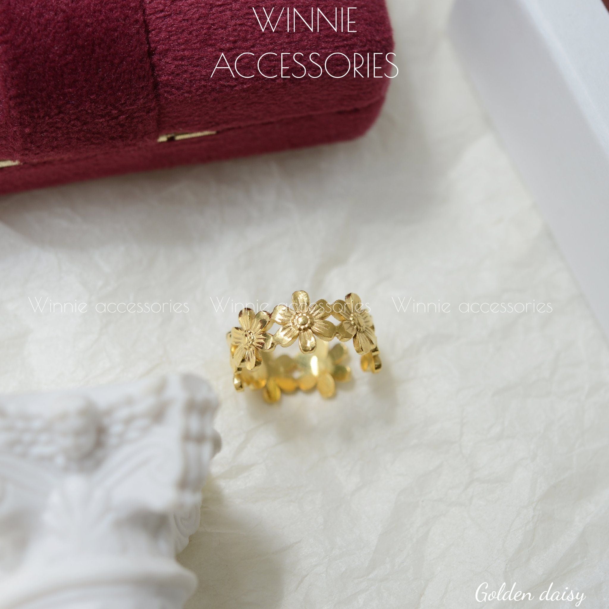  Nhẫn Titan Golden Daisy 