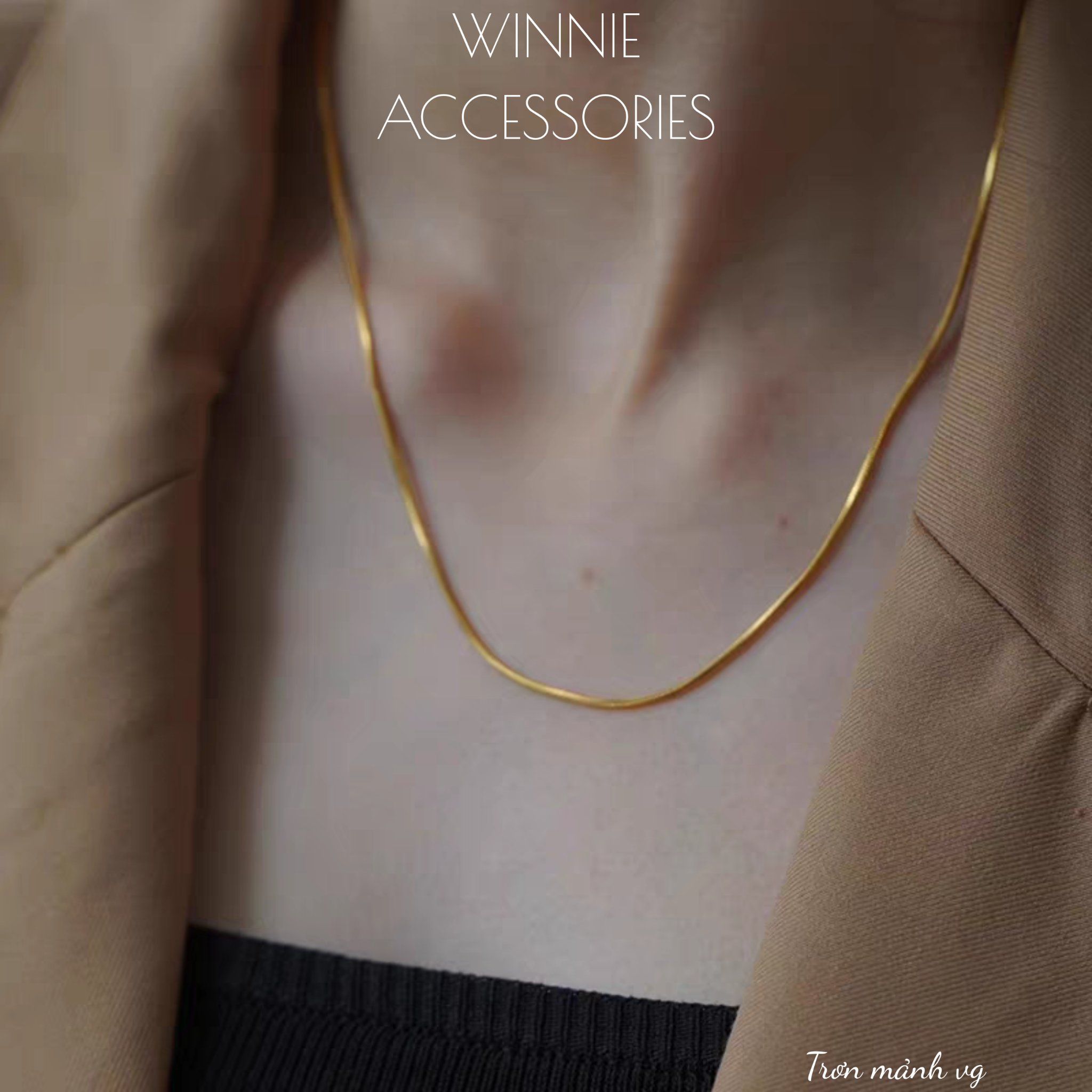  Dây chuyền titan trơn mảnh VG 