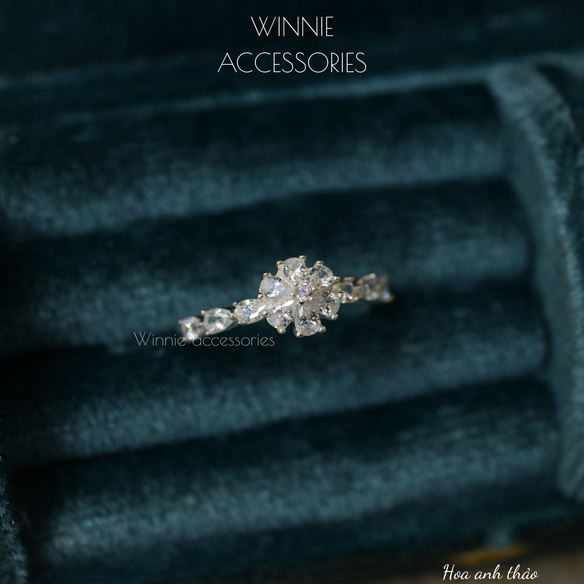  Nhẫn Bạc S925 Hoa Anh Thảo 