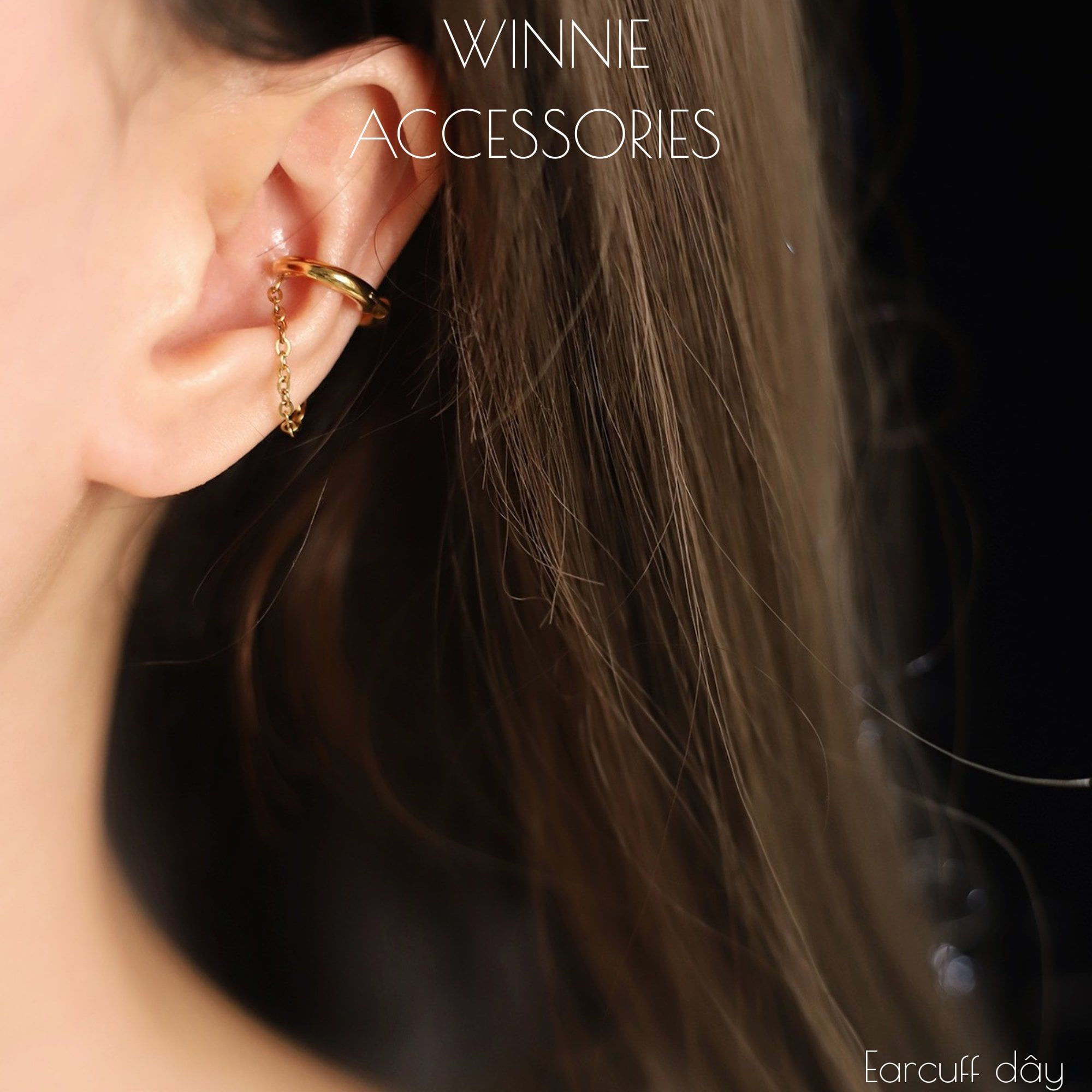  Hoa tai Titan Earcuff dây (1 chiếc) 