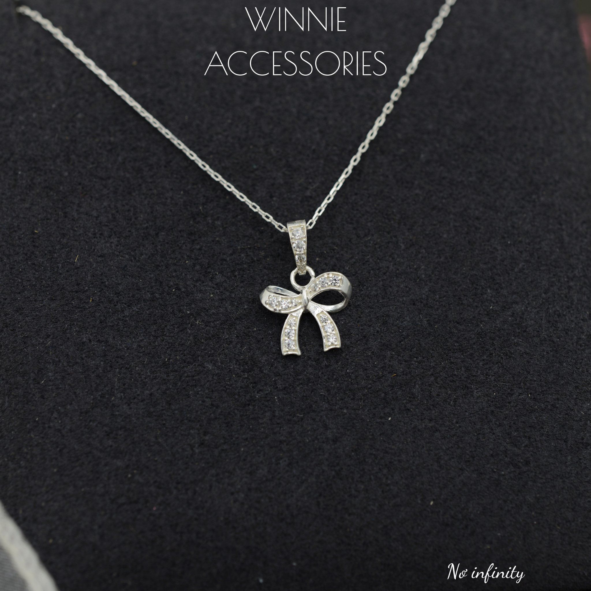  Dây chuyền Bạc S925 Nơ Infinity 