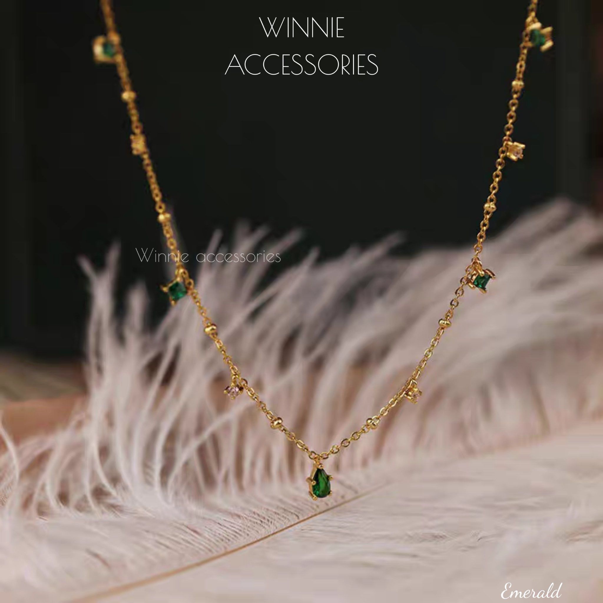  Dây chuyền Titan Emerald 