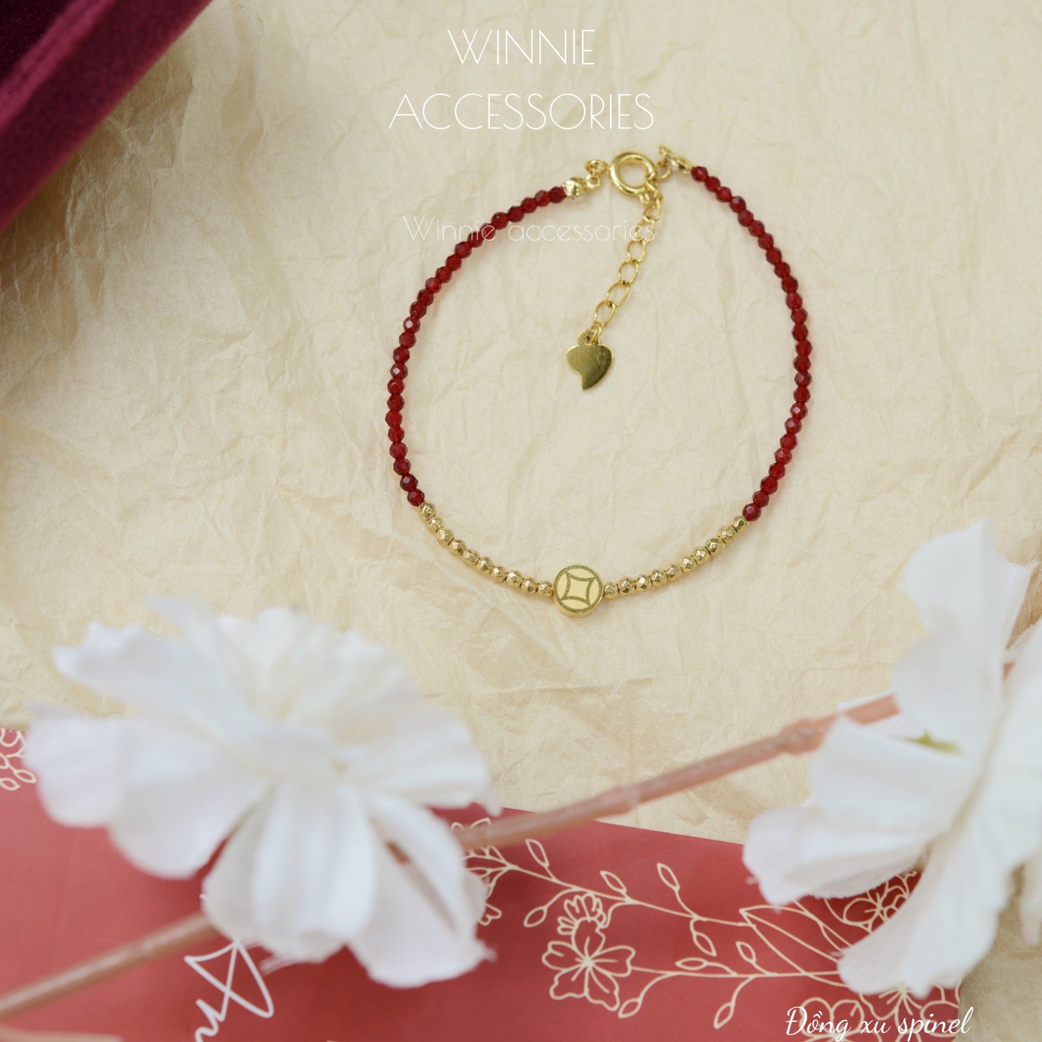  Lắc tay Titan Đồng Xu Spinel 