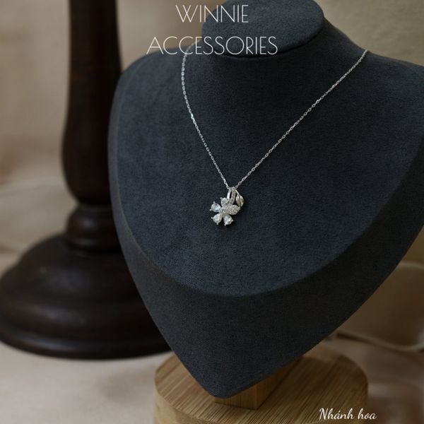  Dây chuyền Bạc S925 Nhánh hoa 