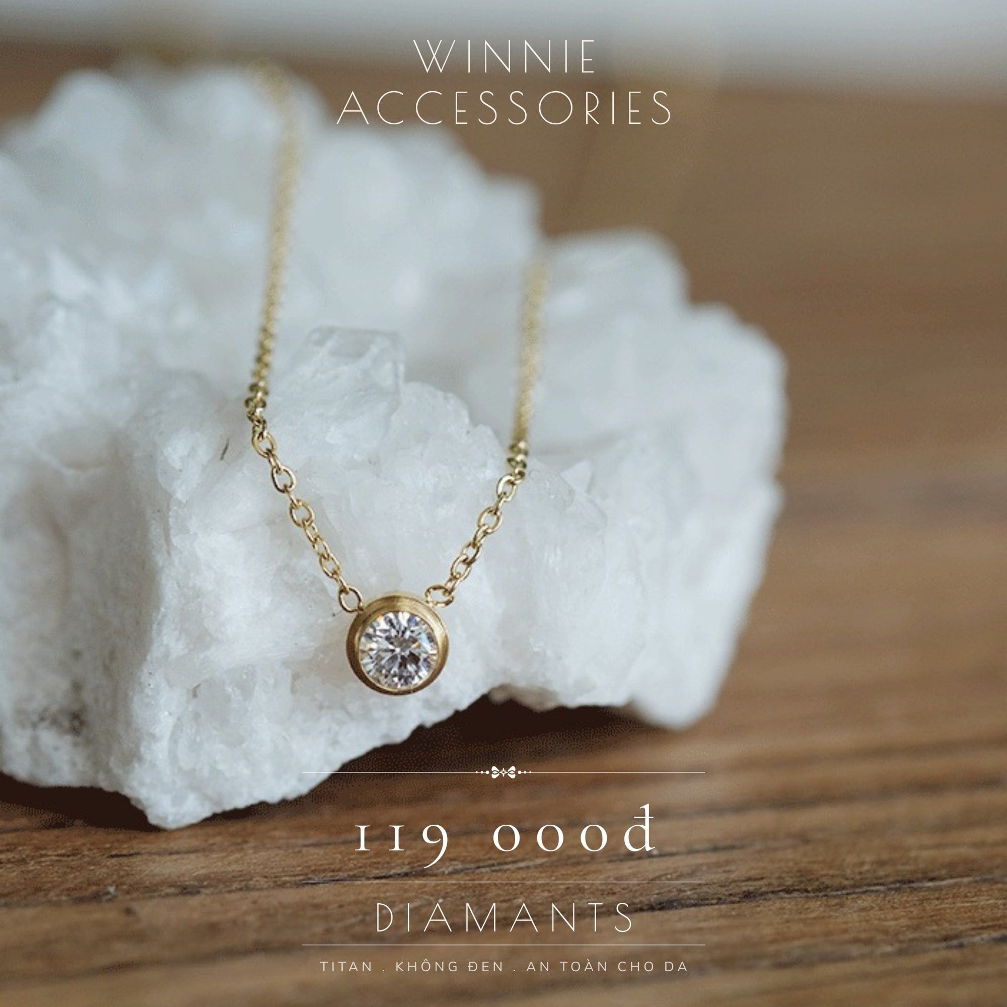  Dây chuyền Titan Diamants 