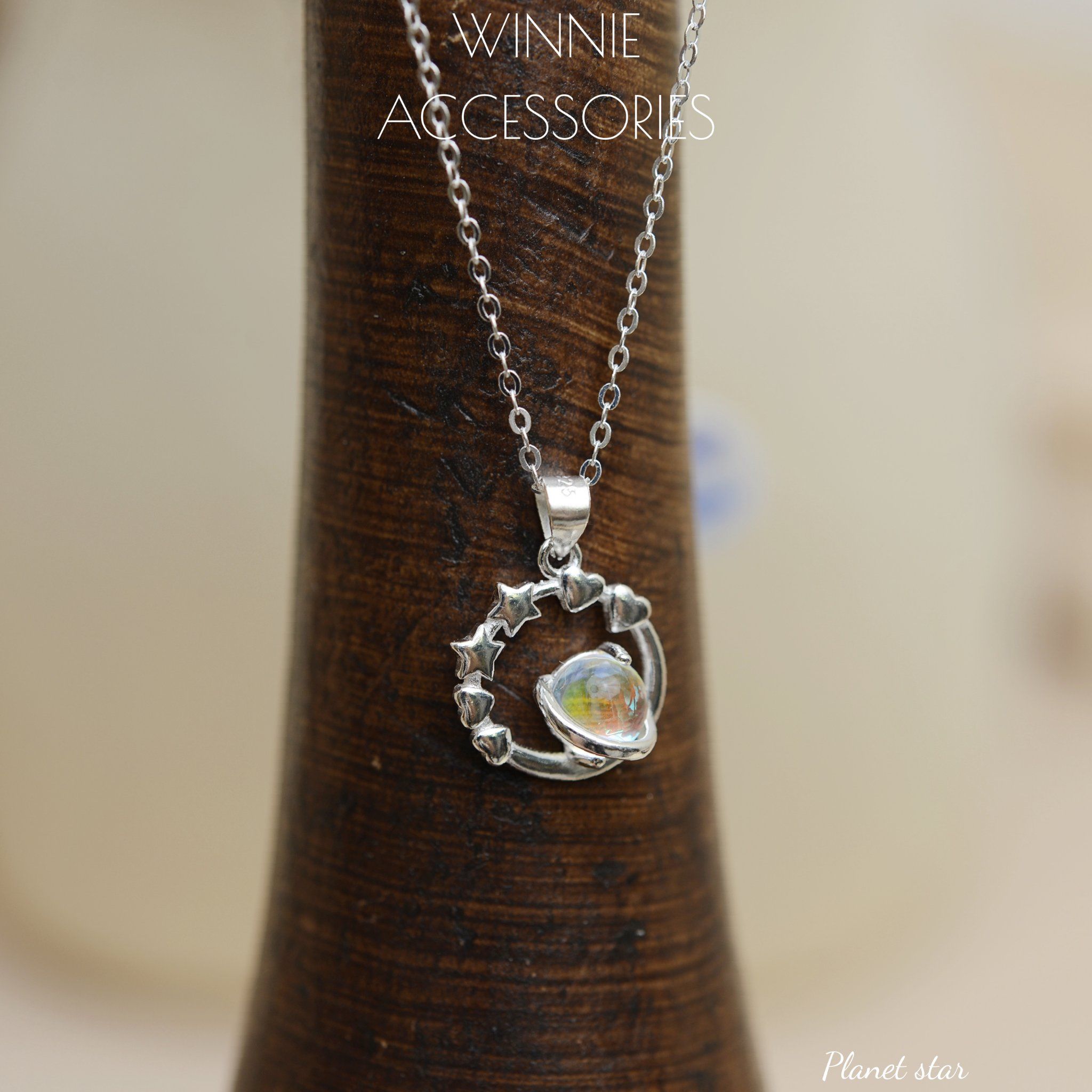  Dây chuyền Bạc S925 Planet Star 