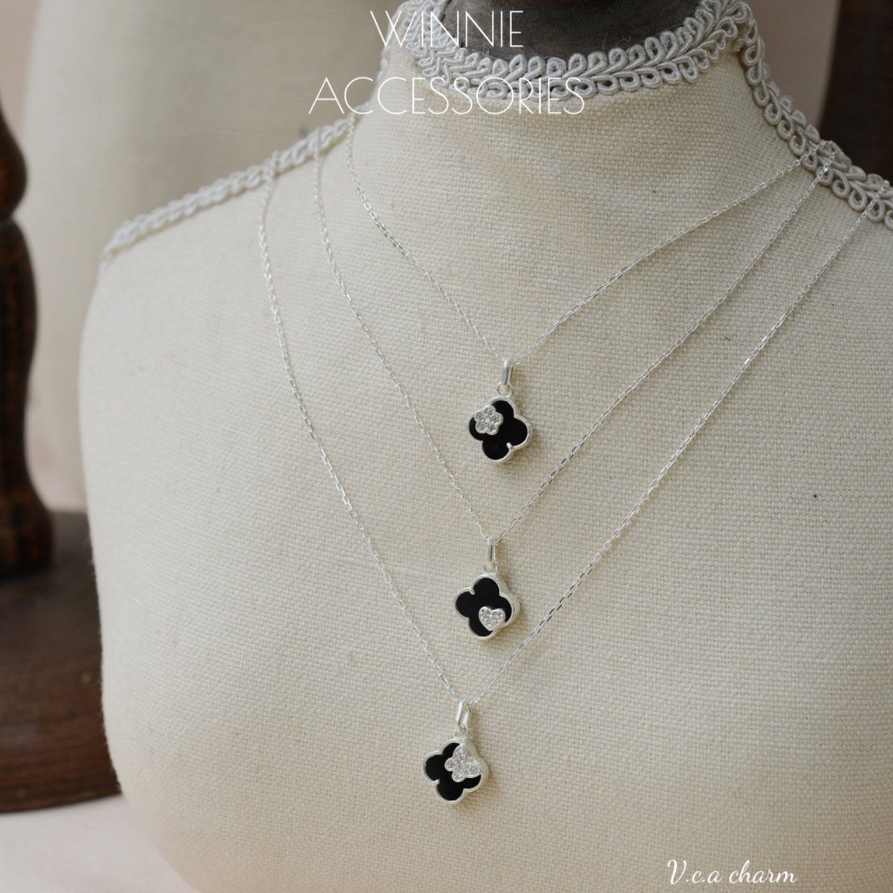  Dây chuyền bạc S925 VCA charm 