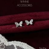  Hoa tai Bạc S925 Fairy Wing 