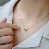  Dây chuyền Titan Hoa tuyết đá 