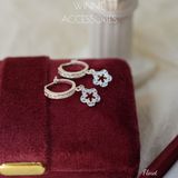  Hoa tai Bạc S925 Khoen Floret 