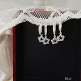  Hoa tai Bạc S925 Khoen Floret 