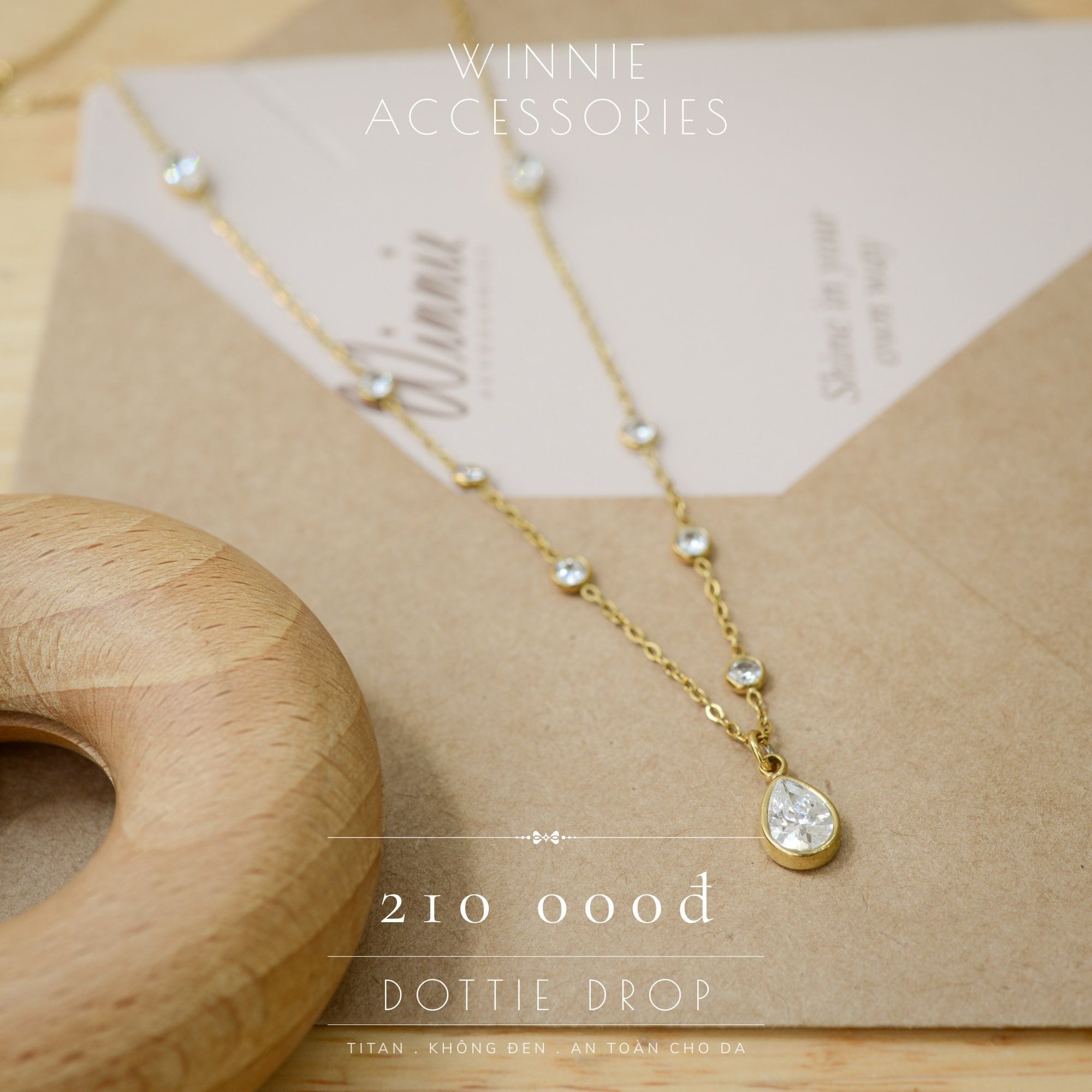  Dây chuyền Titan Dottie drop 