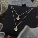  Dây chuyền Bạc S925 Đá Nam Phi Rose 