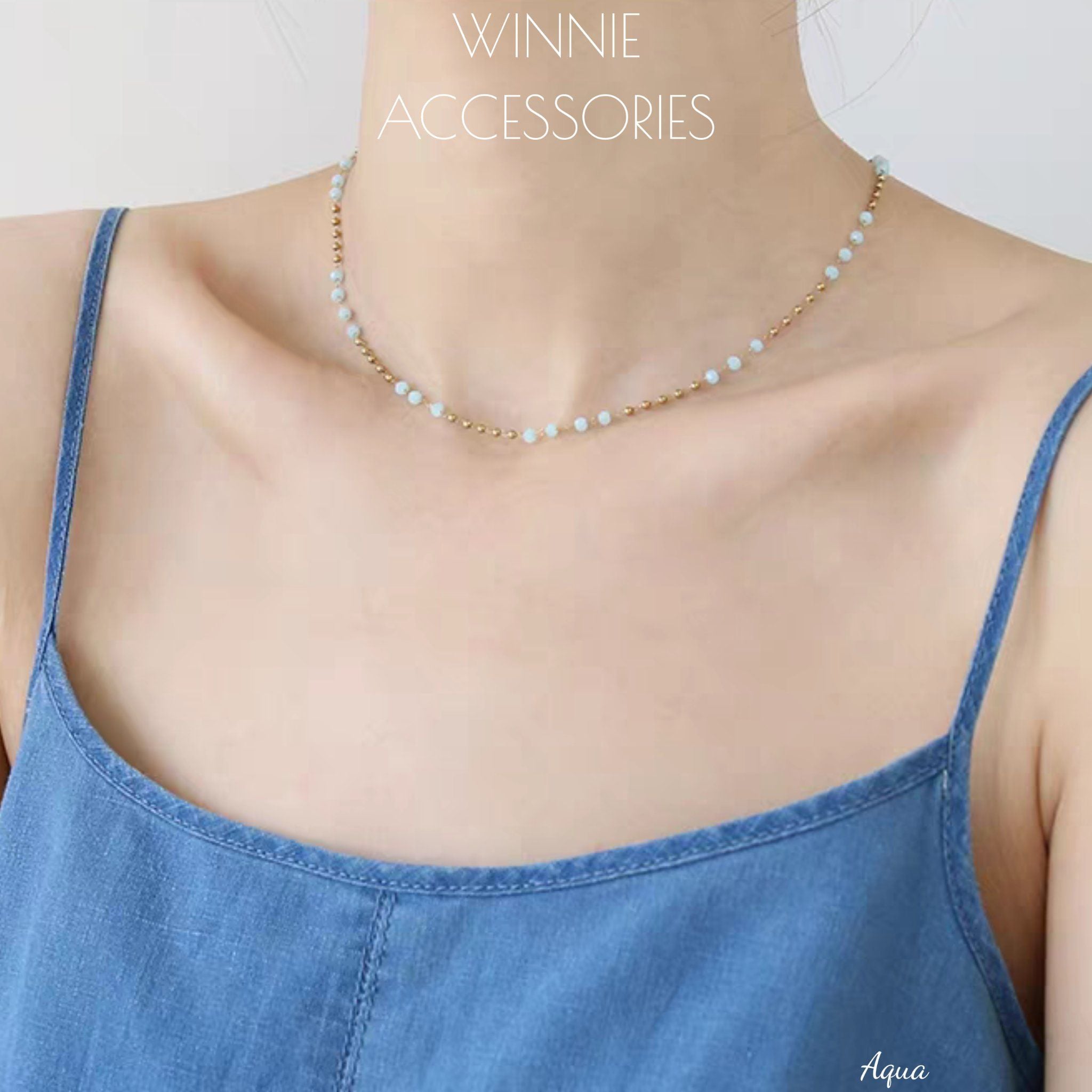  Dây chuyền titan Aqua 