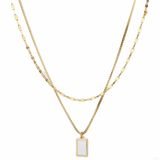  Dây chuyền titan Layer Nacre 