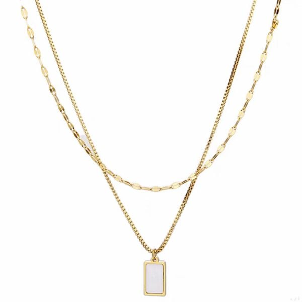  Dây chuyền titan Layer Nacre 