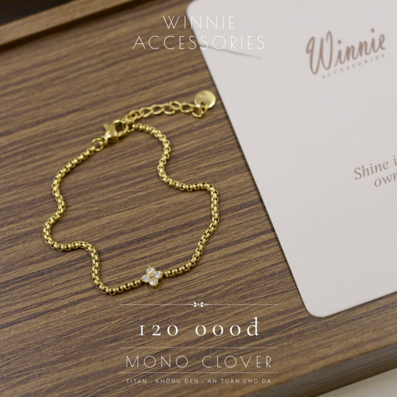  Lắc tay Titan Mono Clover 
