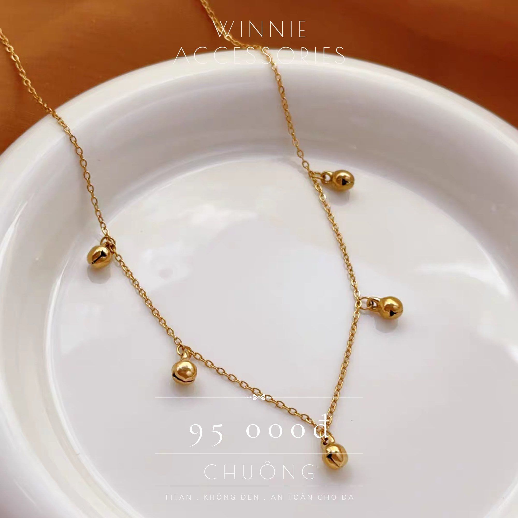  Lắc chân titan chuông VG 